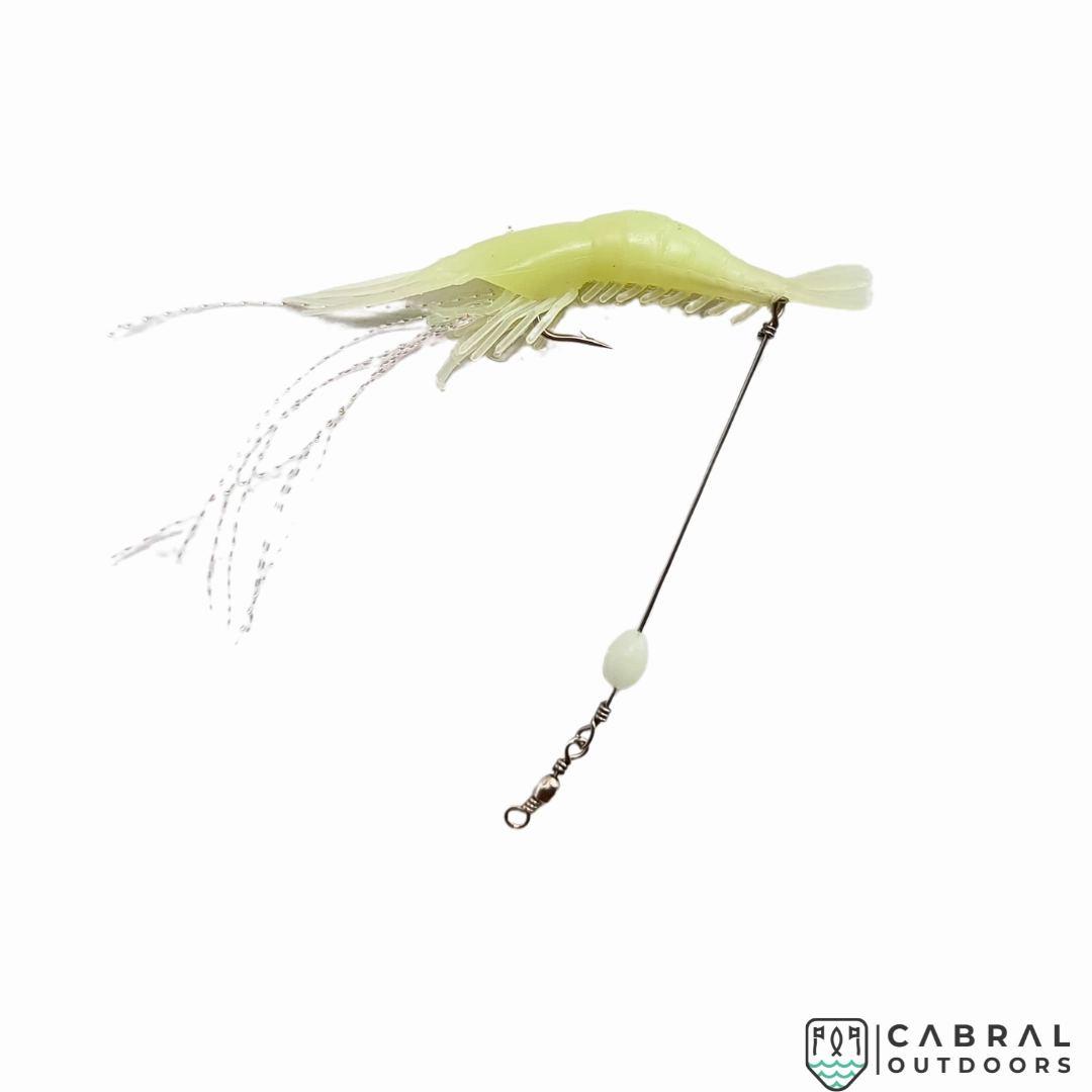 Lucana Soft Shrimp Lure With Leader Cord | 3pcs/pk