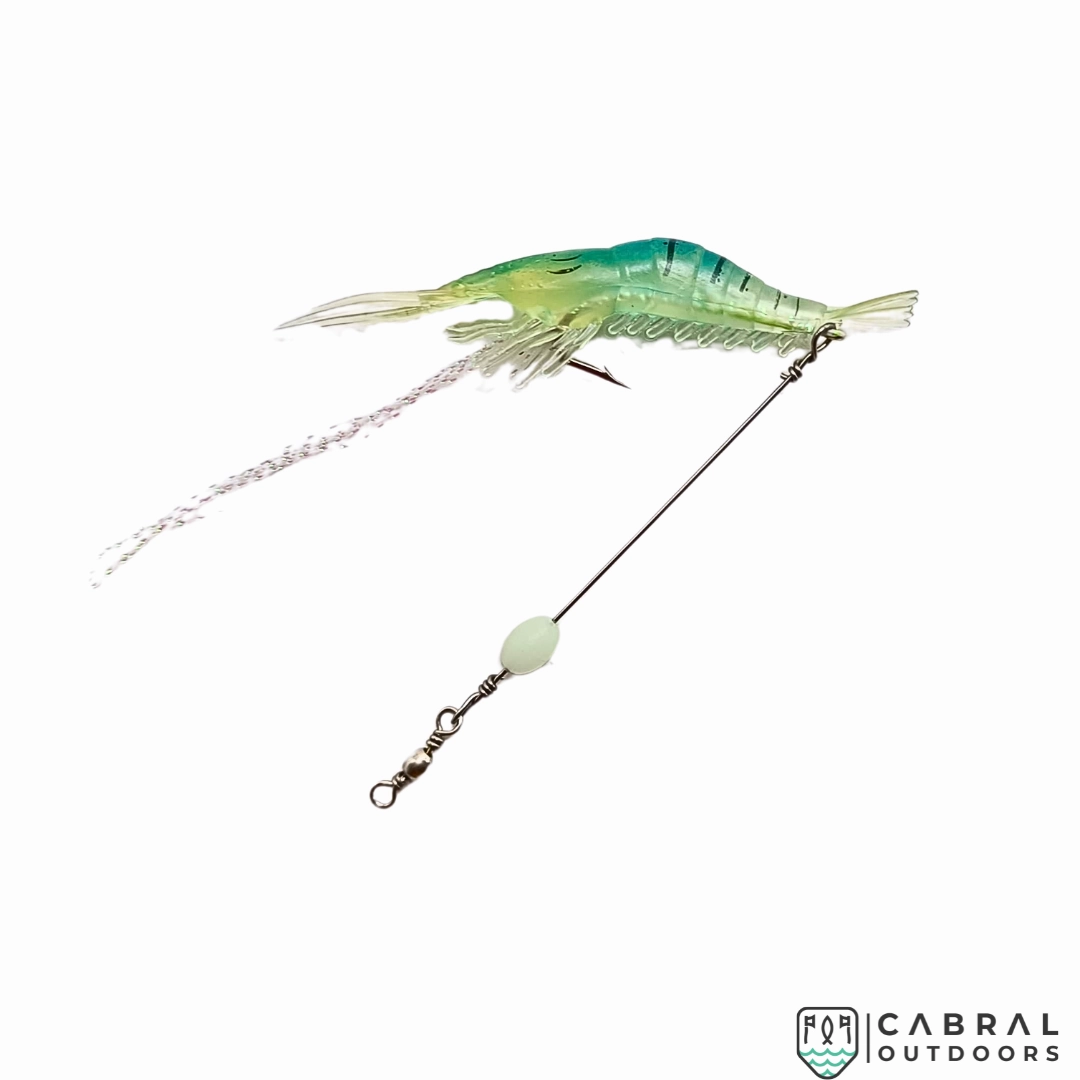 Lucana Soft Shrimp Lure With Leader Cord | 3pcs/pk