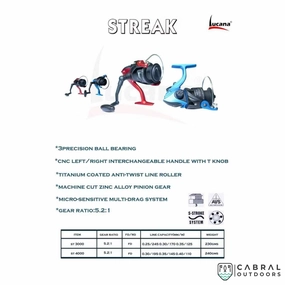 Lucana Streak Spinning Reel