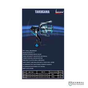 Lucana Takugana 4000-6000 Spinning Reel