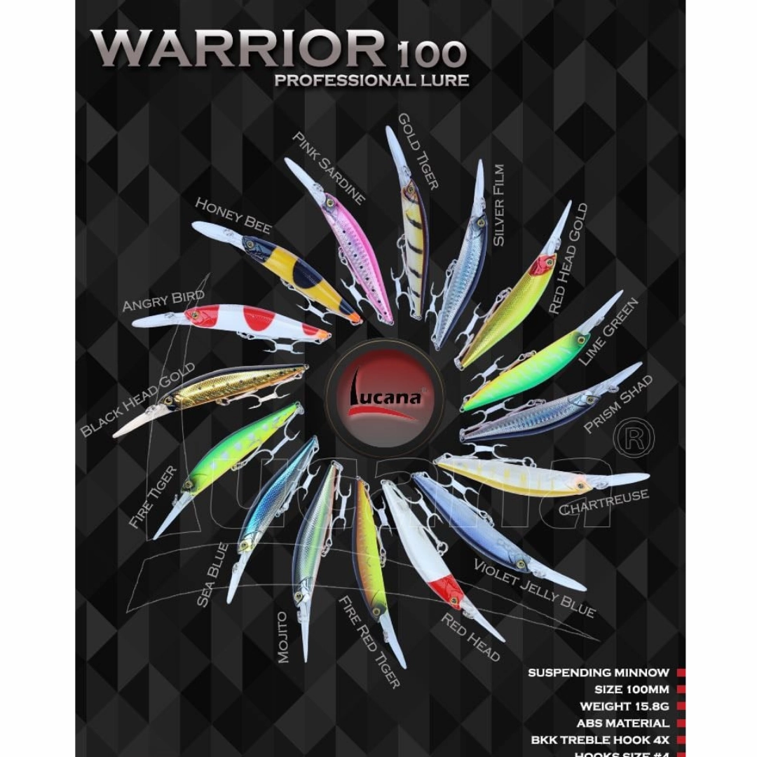 Lucana Warrior Size: 100mm | 15.8g| 1pc/pck