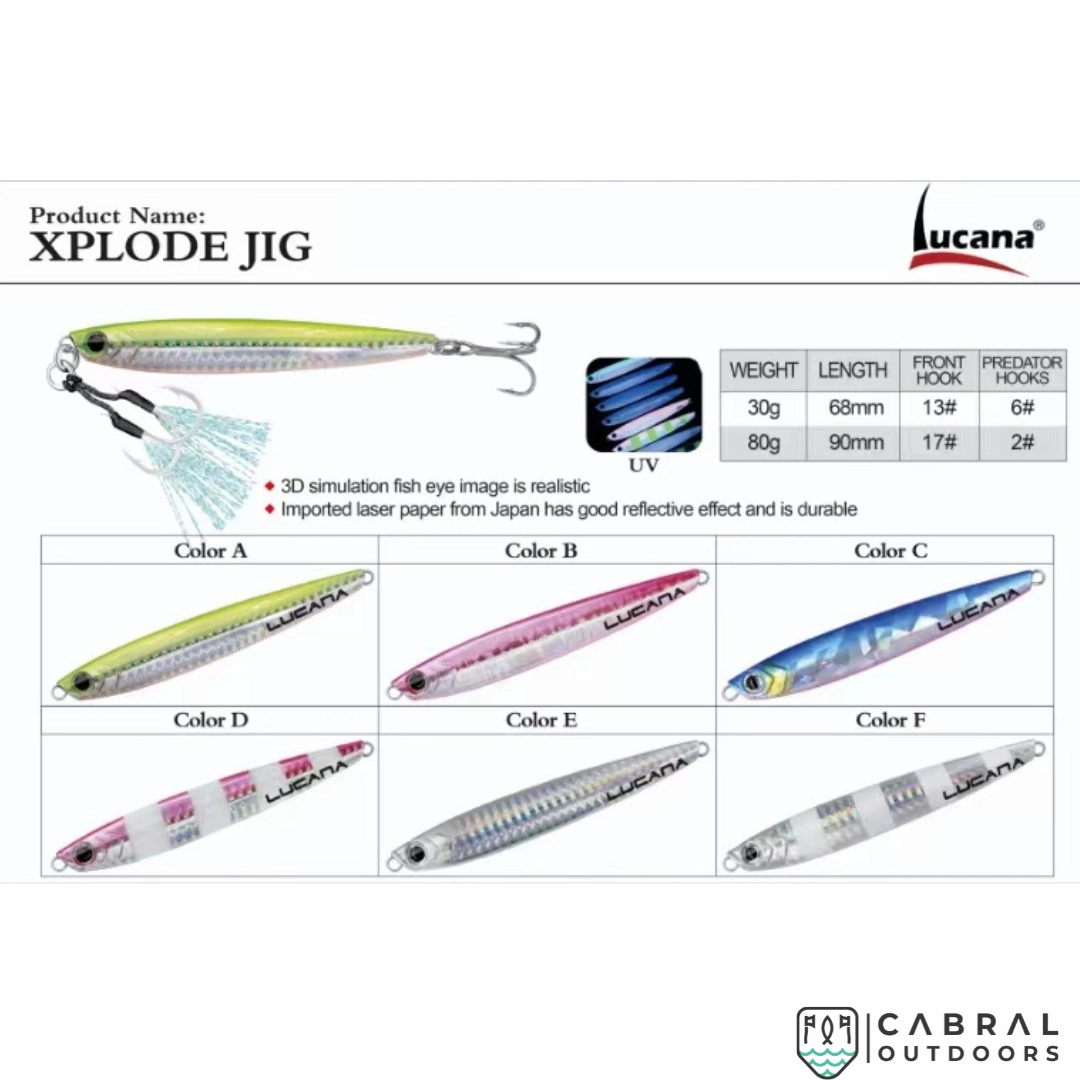 Lucana Xplode Jig | 30g-80g