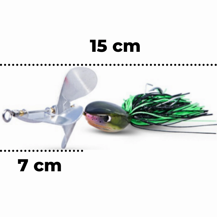 Lure Factory MEGAFROX Sharky Bait Spinner 25g | 15cm | size 2/0 | 1pcs/pkt