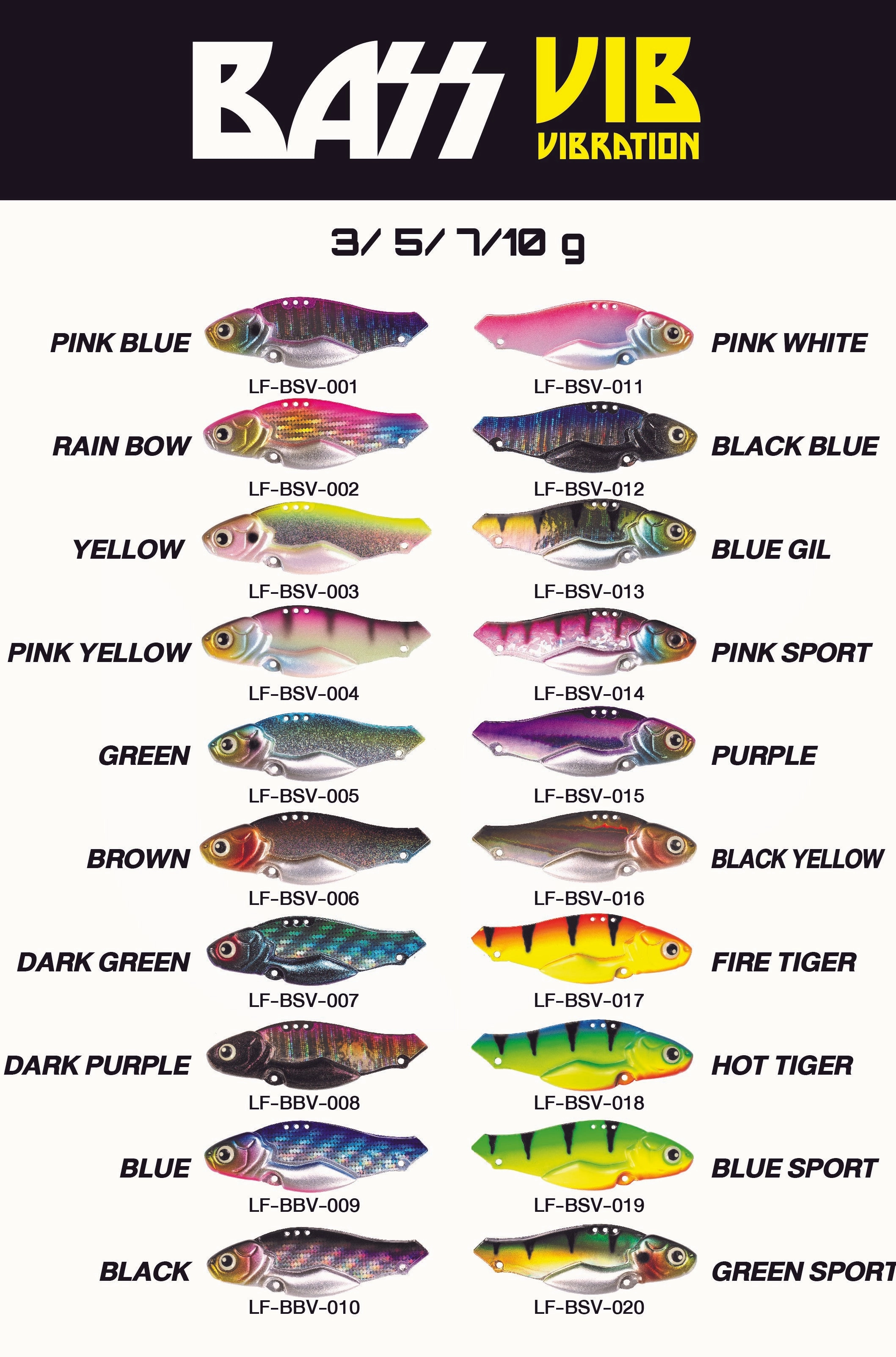 Lures Factory Bass Vib Vibration 10g | 1pcs/pkt