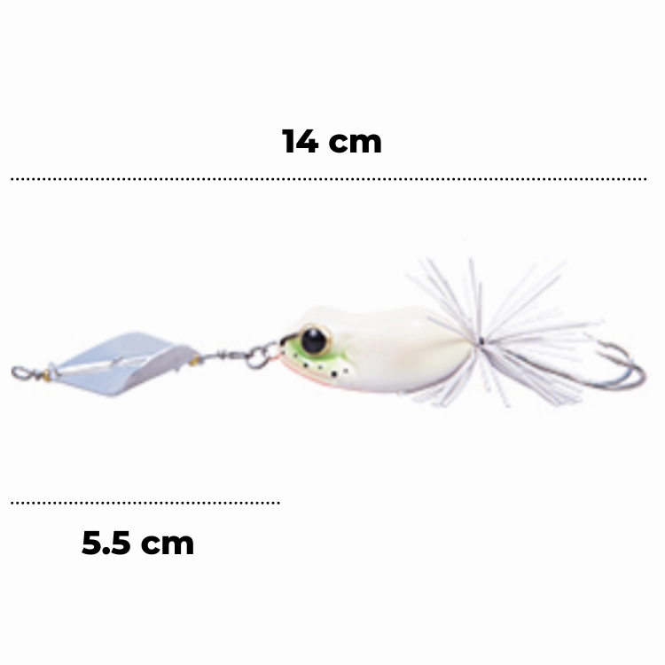 LuresFactory Wonder Frog Bufo Spinner 11g | 5cm | size 2/0 | 1pcs/pkt