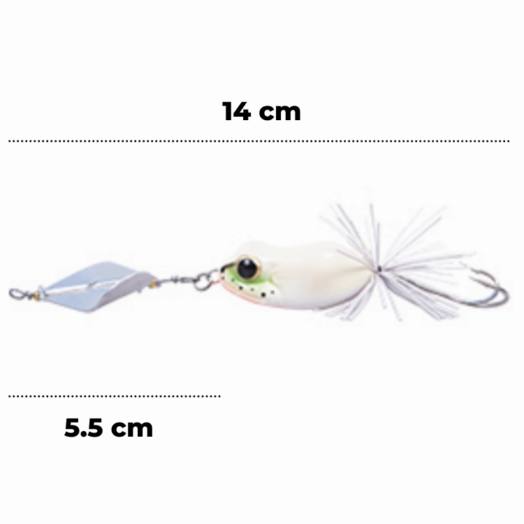 LuresFactory Wonder Frog Bufo Spinner 11g | 5cm | size 2/0 | 1pcs/pkt