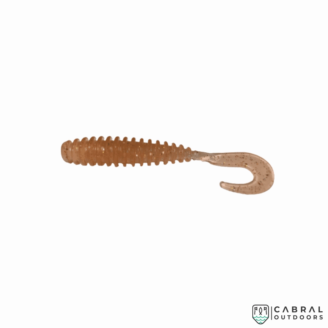 MajorCraft Paraworm Curly Tail Soft Lure Grub Model | 3.2" | 6Pcs/ pack