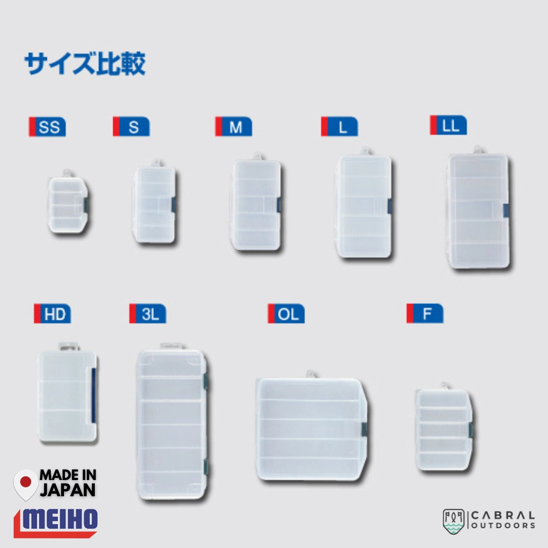 Meiho Lure Case 3L | 6 Compartments Tackle Box