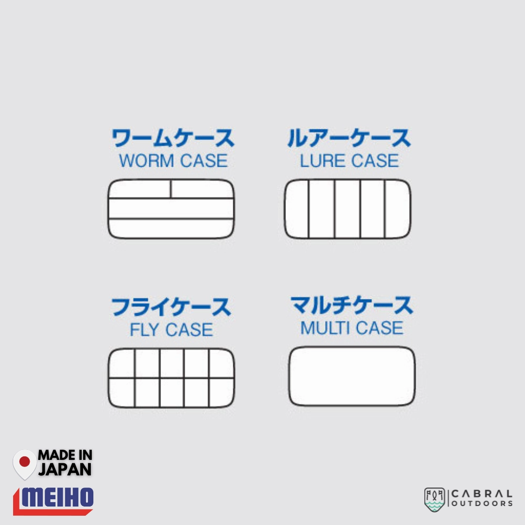 Meiho Lure Case L | 5 Compartments Tackle Box