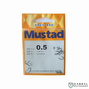 Mustad 10001SPBLN Chinu Forged Kirbed Hook