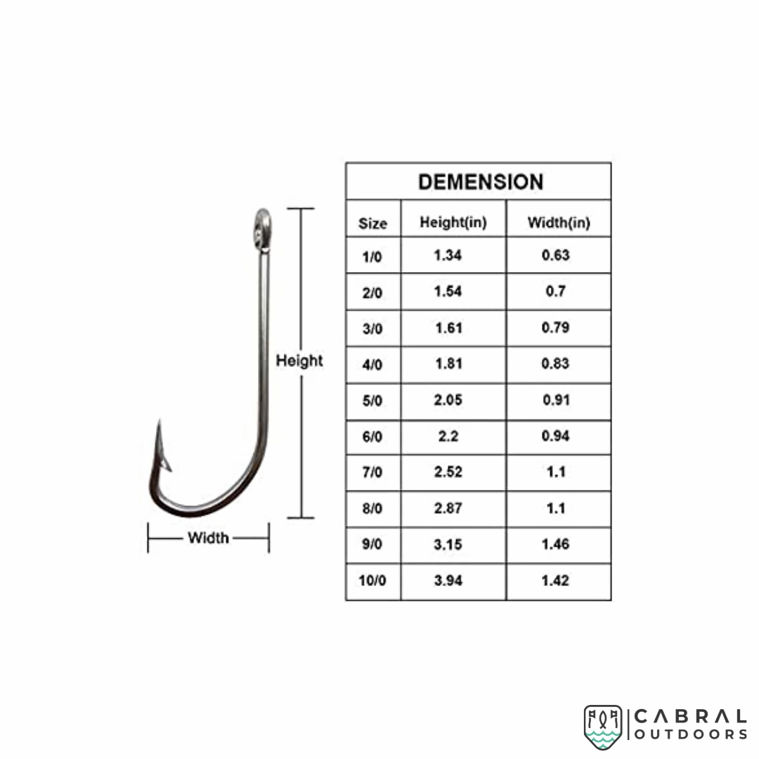 Mustad 3407BN O'Shaughnessy ForgedStraight Hook