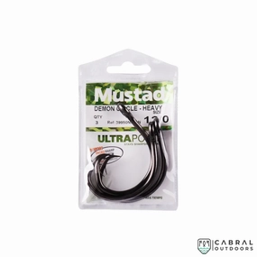 Mustad  39950NP Demon Circle Fishing Hook   -Black Nickel