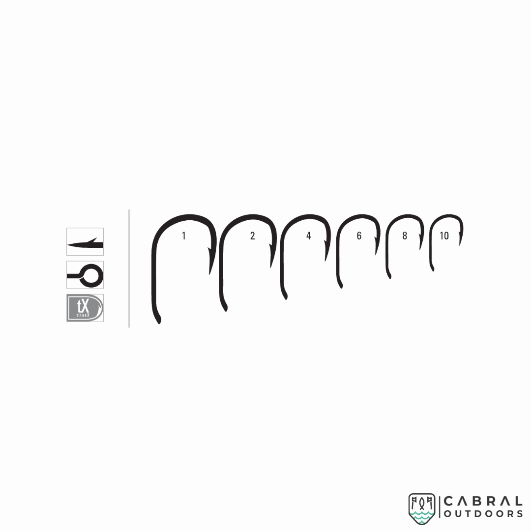 Mustad 60550NP-TX  Carp XV2Wide Gap Hooks | 10pcs/pack