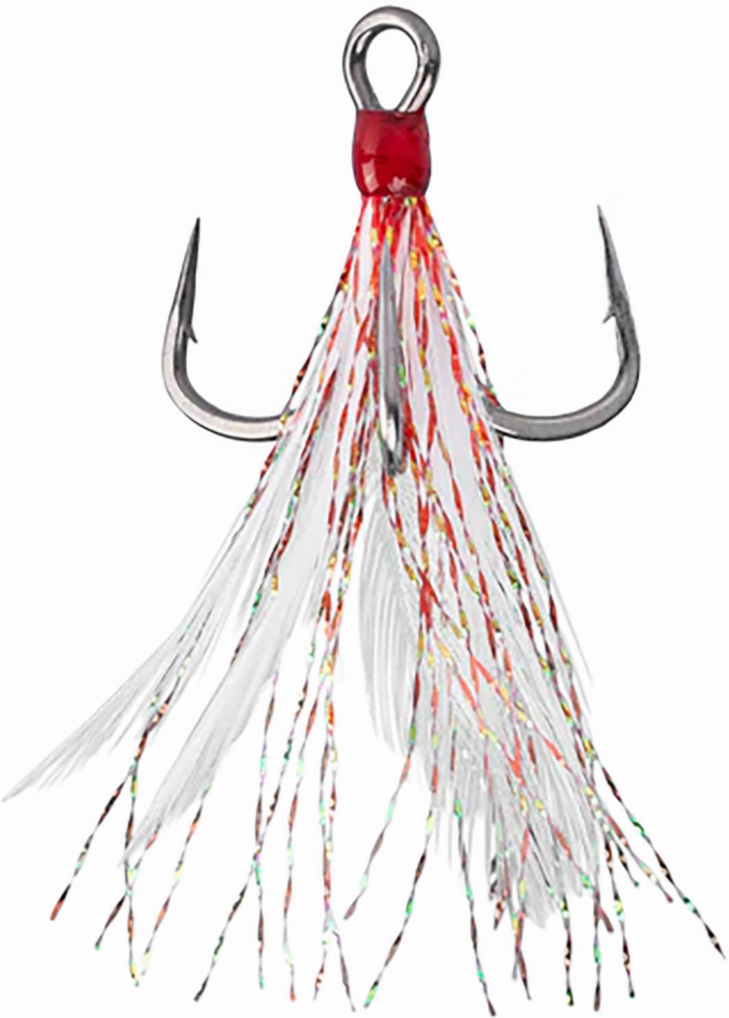 Mustad Alpha-Point In-Line Triple Grip Feathered Hooks - 2 Pack