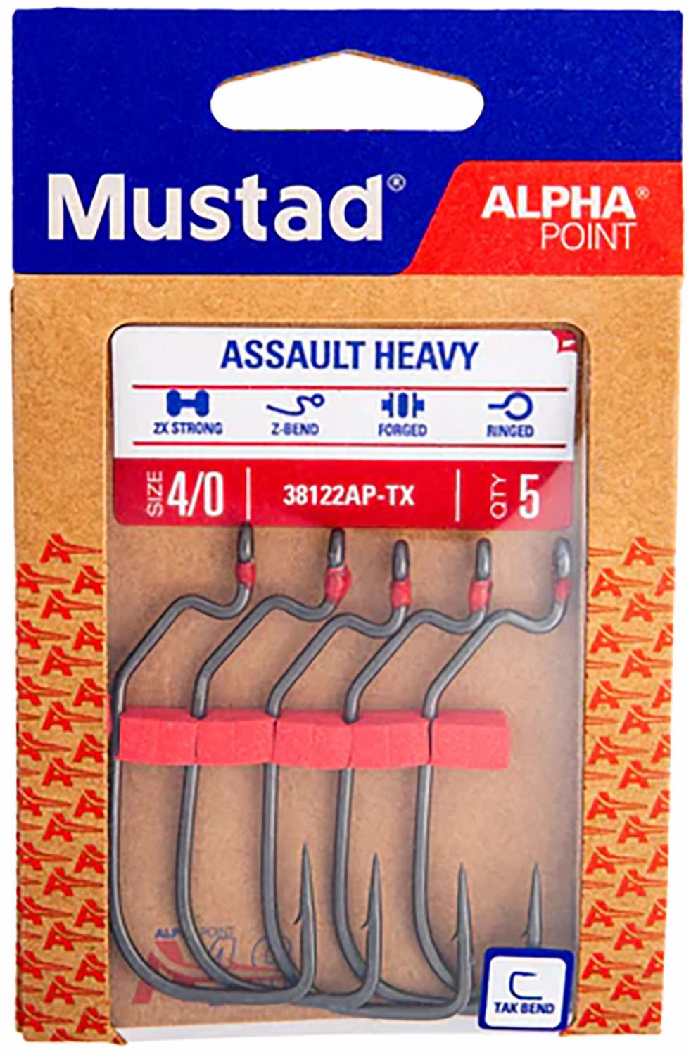 Mustad Alpha-Point Inline Assault Heavy Hooks