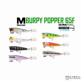 Mustad Burpy Popper 65F | Size: 65mm | 6.3g