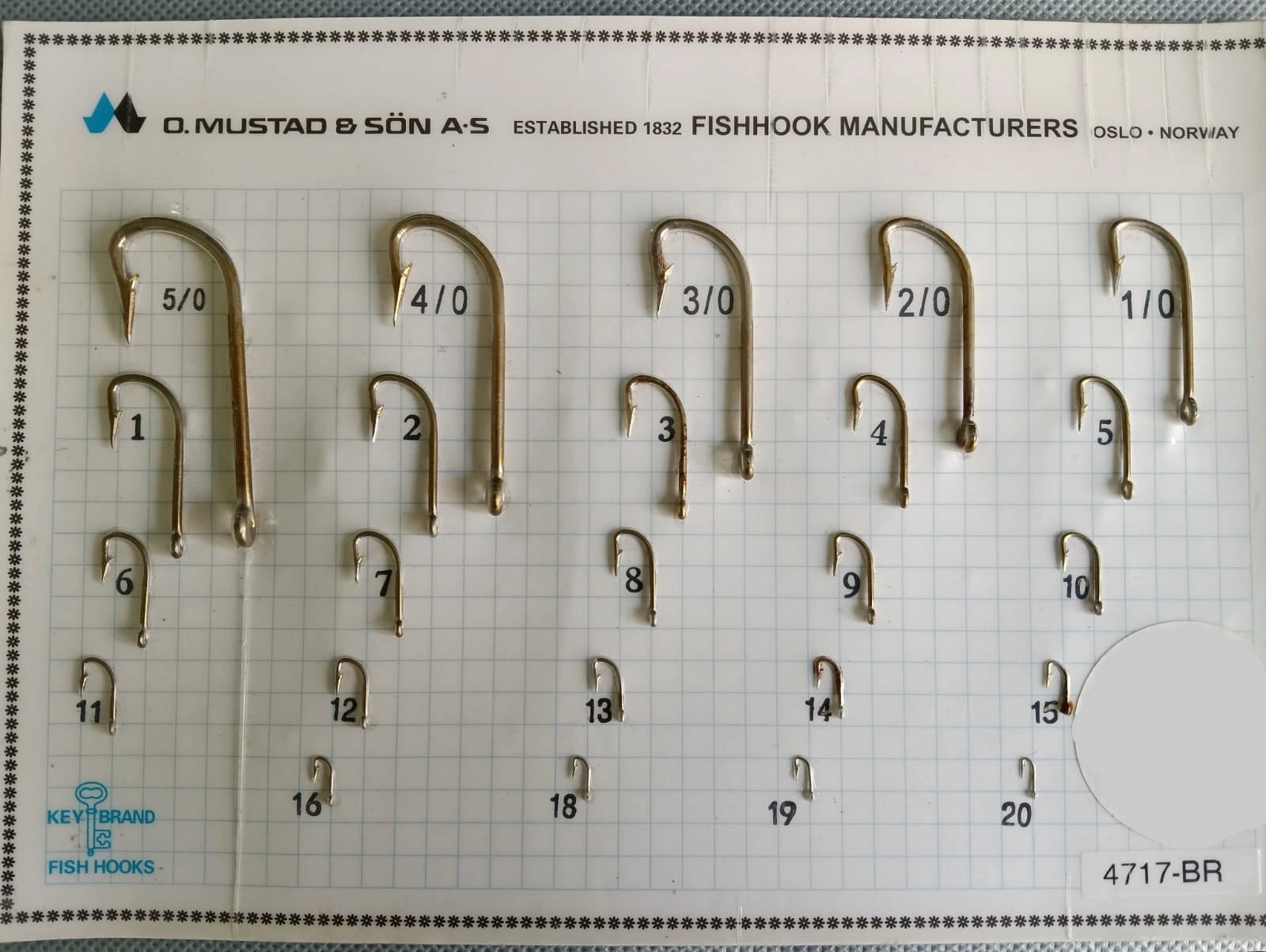 Mustad Hollow Point Limerick Hook 4717  |100 Pcs| Size: 1-20