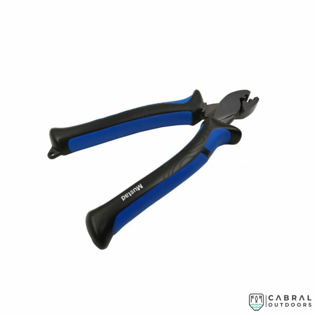 Mustad MT109 Crimping Pilers | Size: 5.5" - Blue