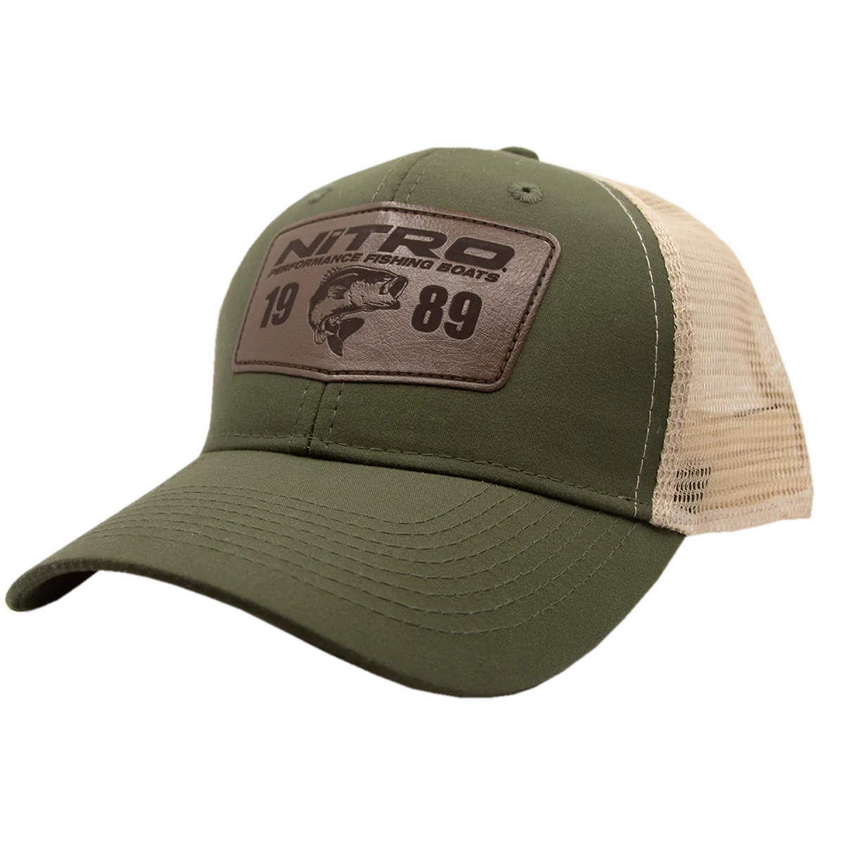 Nitro Patch Hat - Olive/Cream
