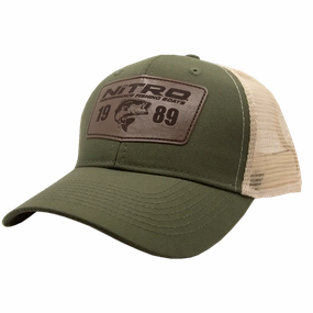 Nitro Patch Hat - Olive/Cream