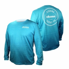 Okuma Long Sleeve Performance Sun Shirt - Blue/Green