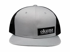 Okuma Mesh Back Flat Bill Grey