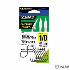 Owner 5111 SSW Cutting Point All Purpose Bait Hook | Size: 1-3/0
