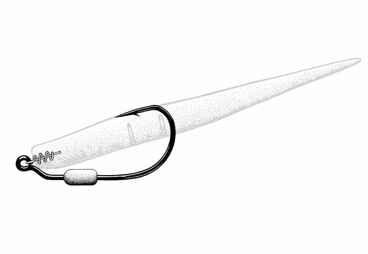 Owner 5132W Twistlock 3x Weighted Bass Bait Hook