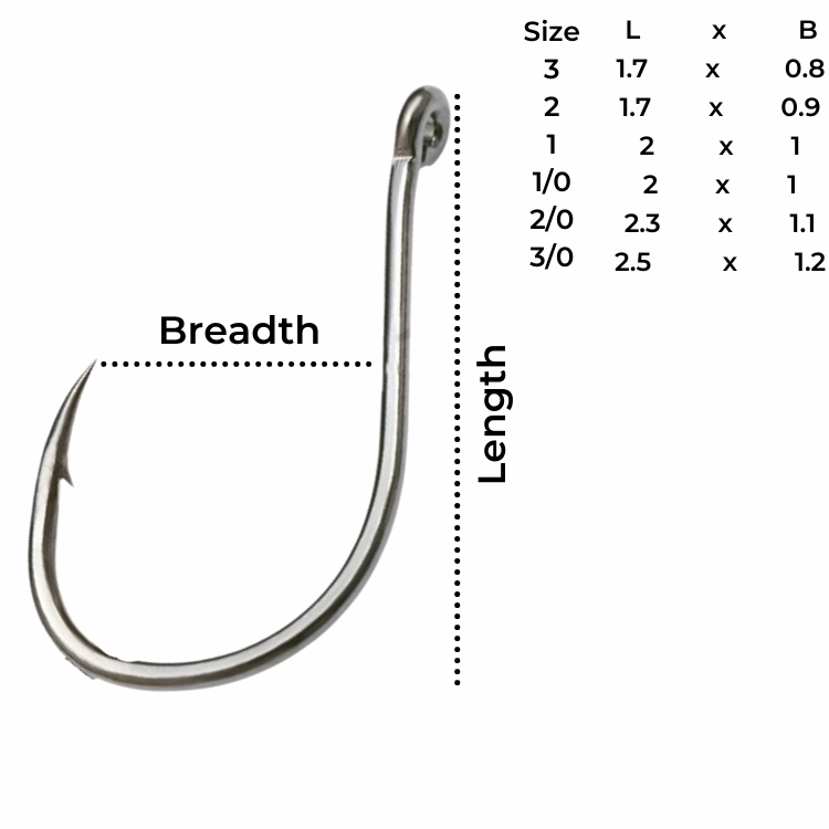 Owner Chinu with Eye Hook 50355 | Size: 3-3/0