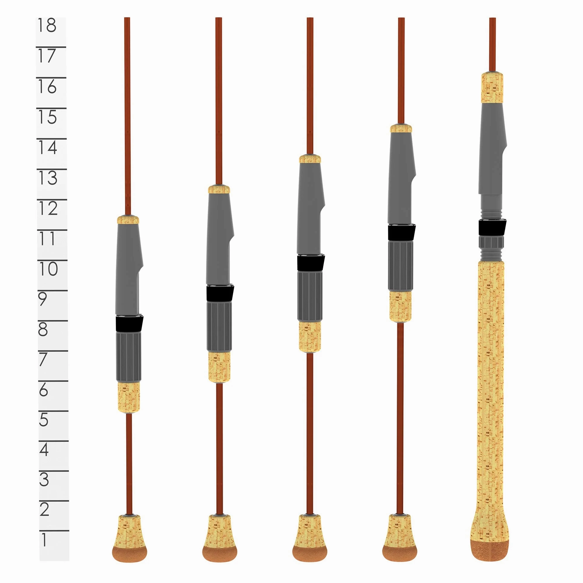 Panfish Series 6' Utra Light Spinning Rod PNS60ULF