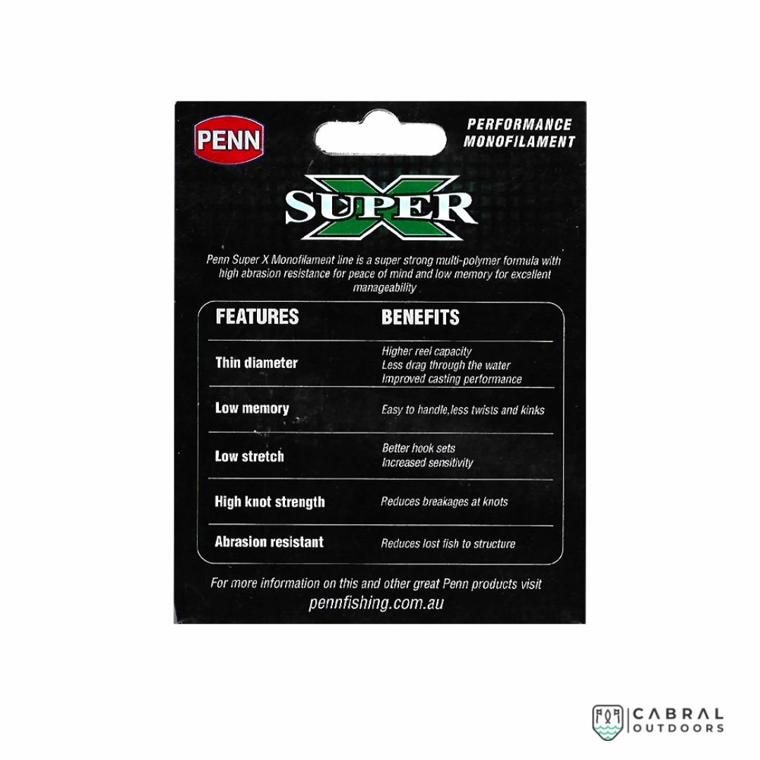 Penn Super X Monofilament Line | 300m | 6lb-50lb