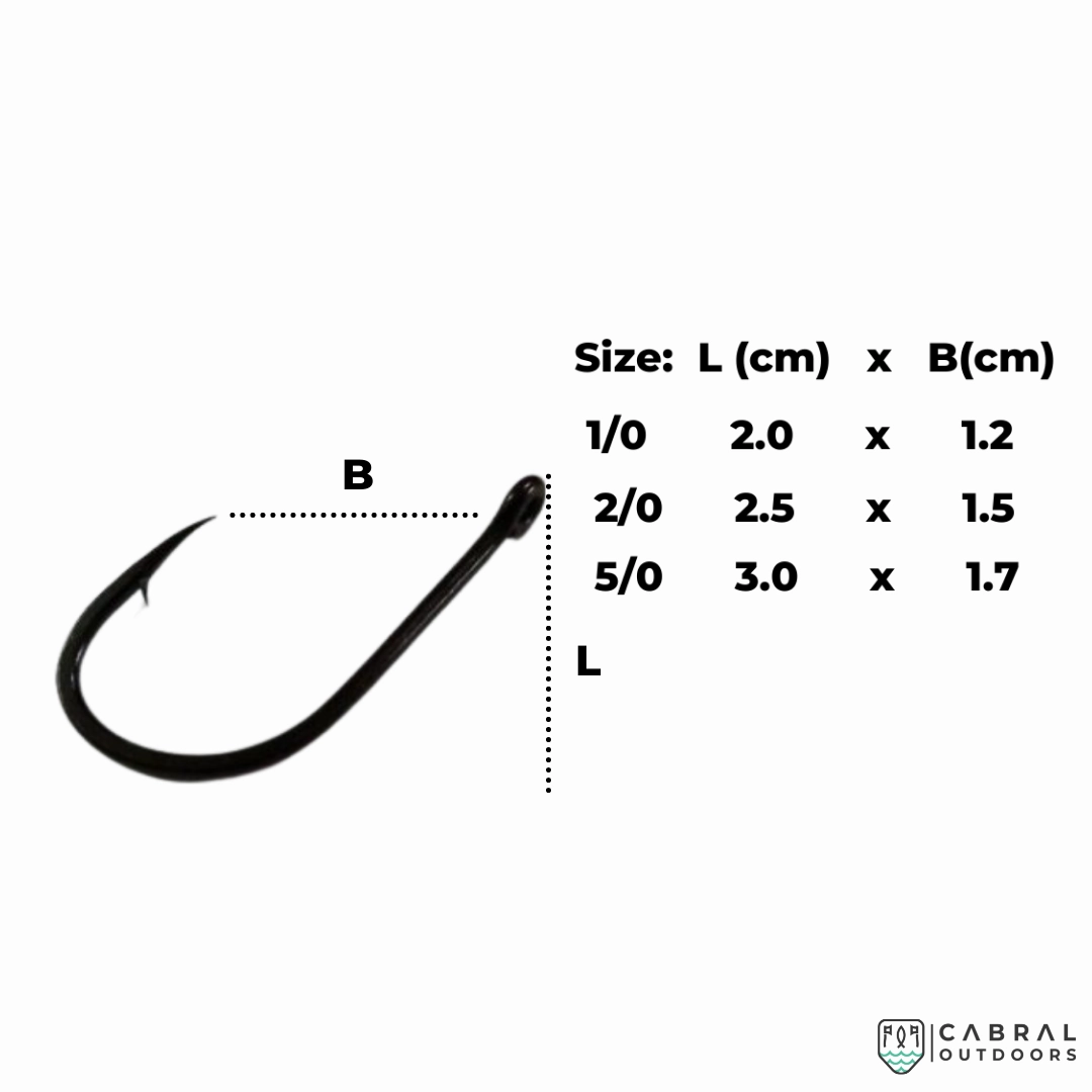 Pioneer Ichiban Live-Bait Hi-Carbon HC57307-BN Hooks | Size: 1/0-5/0 | 20 pcs/pk