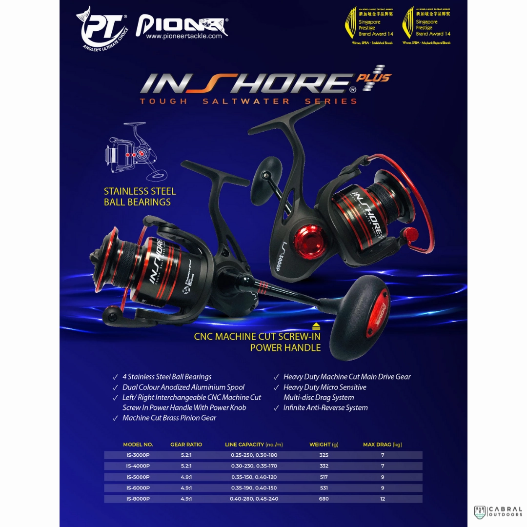 Pioneer Inshore Plus IS4000P-IS8000P Spinning Reel