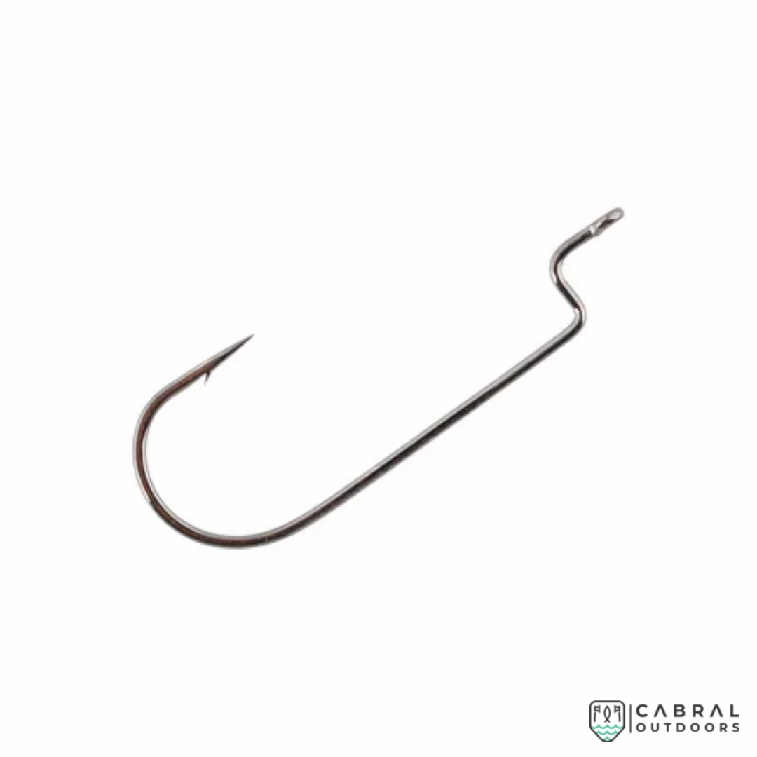 Pioneer Offset Round Bent  Worm Hooks | Size: 1/0-4/0