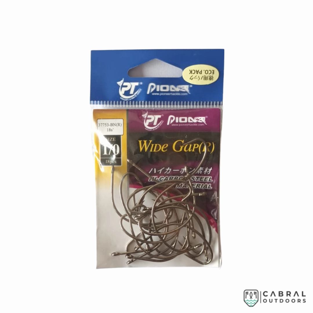 Pioneer Wide Gap(R) Worm Hooks | Size: 1/0-3/0