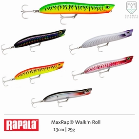 Rapala MaxRap Walk'n Roll | Size: 13cm | 29g,  Top Water