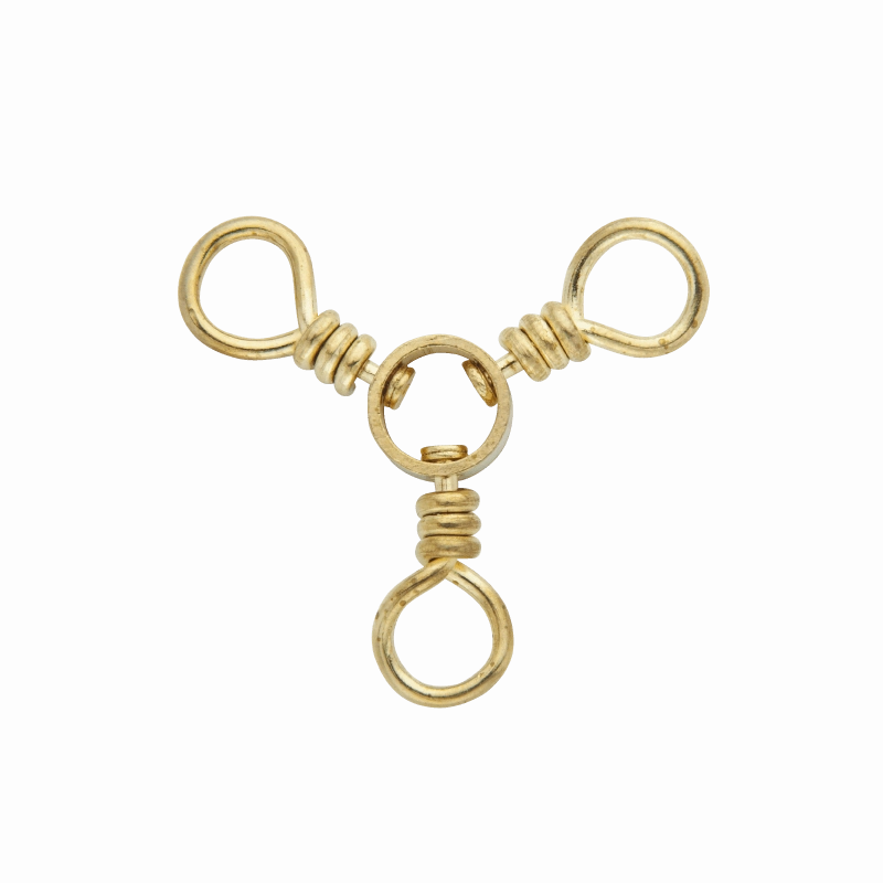 Rosco Brass 3-Way Swivel 12 pack