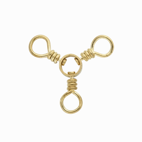 Rosco Brass 3-Way Swivel 12 pack