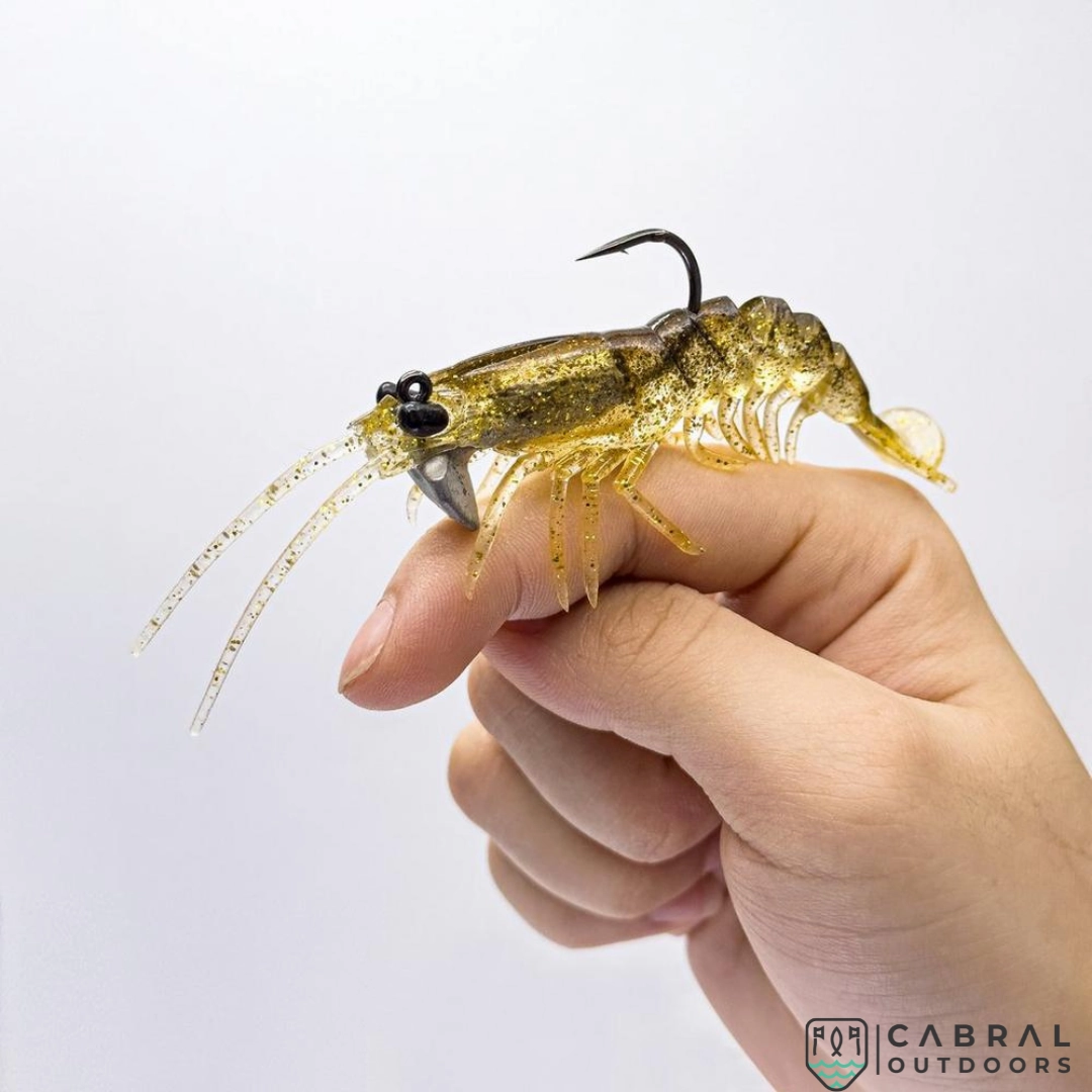 Savage Gear Manic Shrimp RTF  | Pack of 2 | Size: 3inch-4.25inch | Weight:-7g-24g