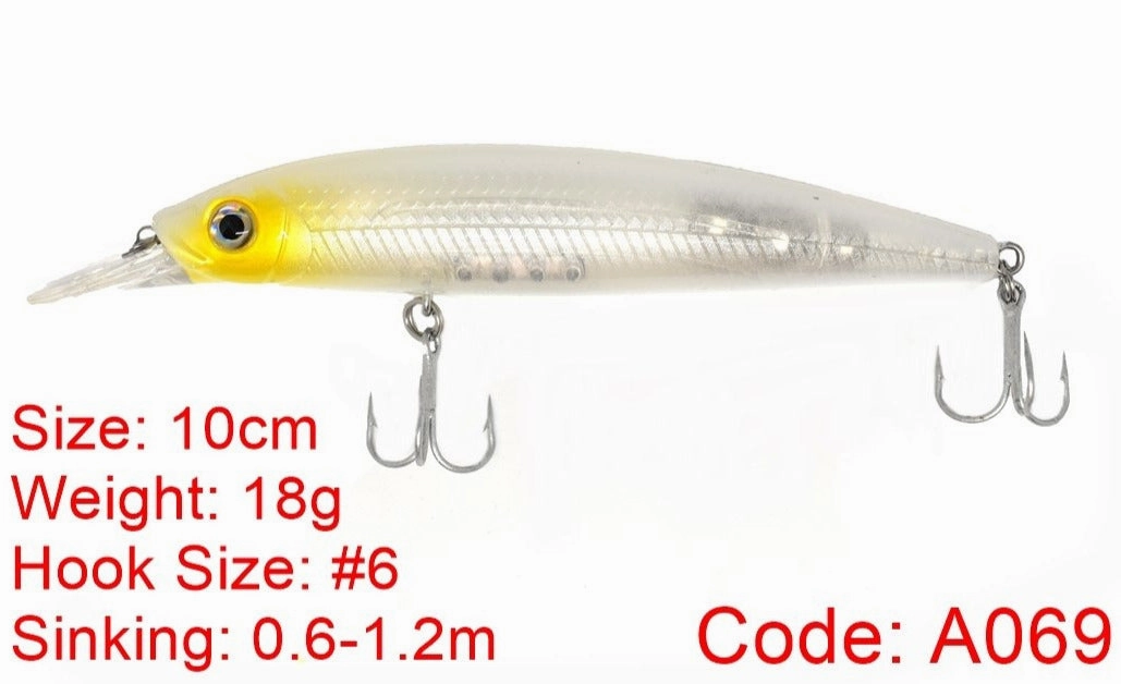 Sea Rock Senior Minnow Hard lure 10cm/18g 1pcs/pkt