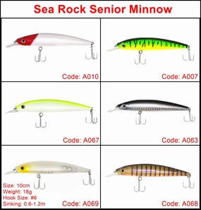 Sea Rock Senior Minnow Hard lure 10cm/18g 1pcs/pkt