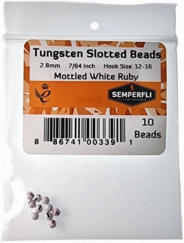 Semperfli Mottled Slotted Tungsten Beads