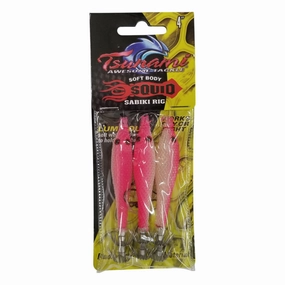 Soft Body Squid Sabiki Rig - (4 inch)