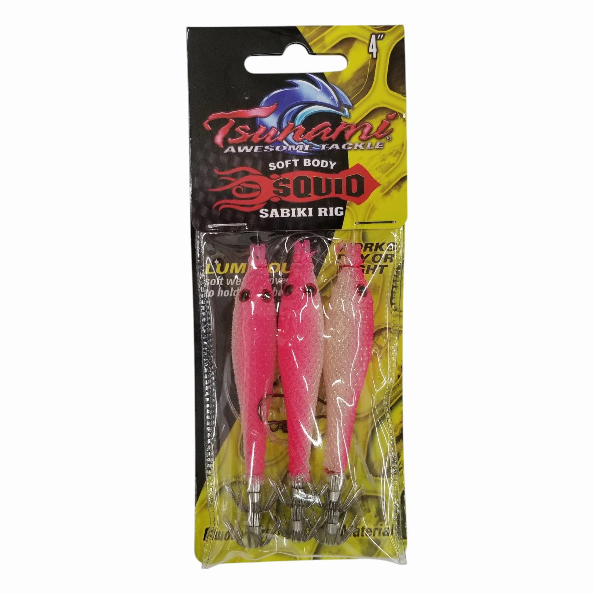 Soft Body Squid Sabiki Rig - (4 inch)