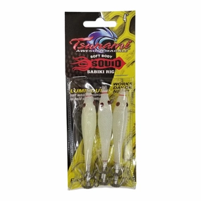 Soft Body Squid Sabiki Rig - (4 inch)
