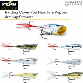 Storm Arashi Rattling Cover Pop Hard lure 8cm/14g, 1pcs/pkt popper