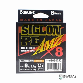 Sunline Siglon Braided Fishing Line PE AMZ X8  | 6-35lb | 150m