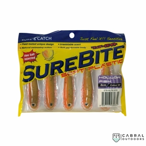 Sure Catch Sure Bite Soft Plastic Hollow Fish (5pcs) | 8cm
