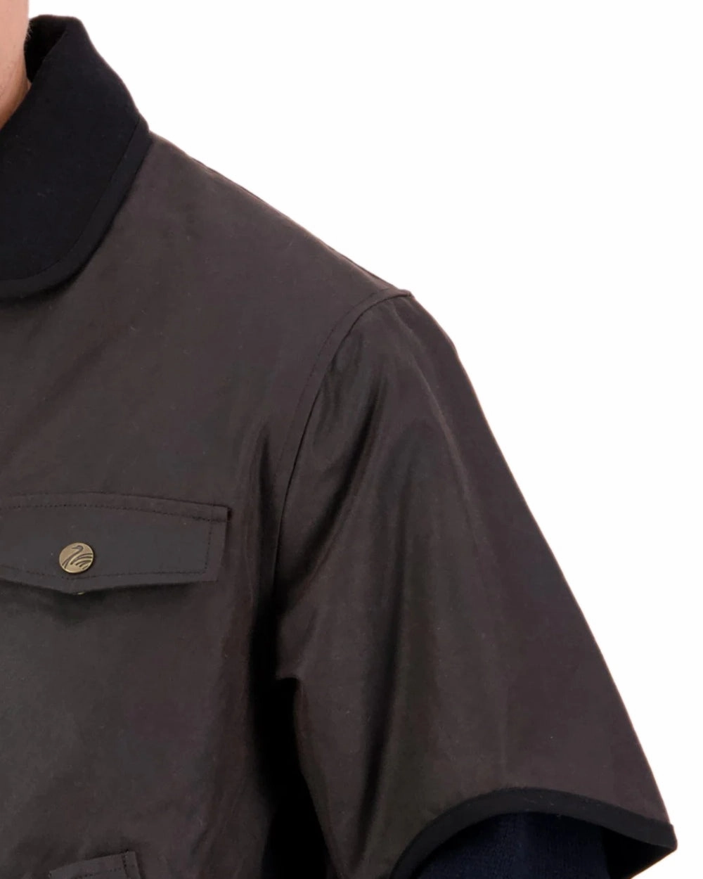 Swanndri Mens 3/4 Sleeve Oilskin Jacket