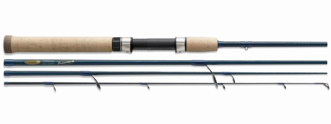Triumph 6'6" Mediuim Fast 4pc Travel Spinning Rod TSR66MF4